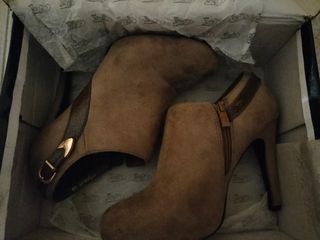 botin tacon marron