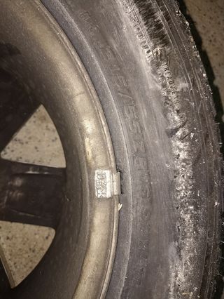 llantas con neumático renault 215/55/16