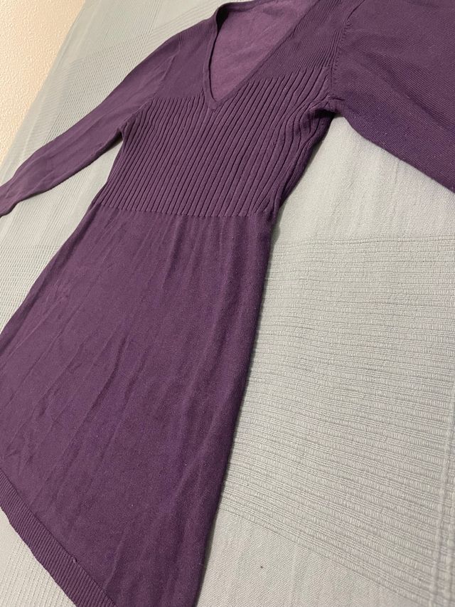 Jersey de algodón morado