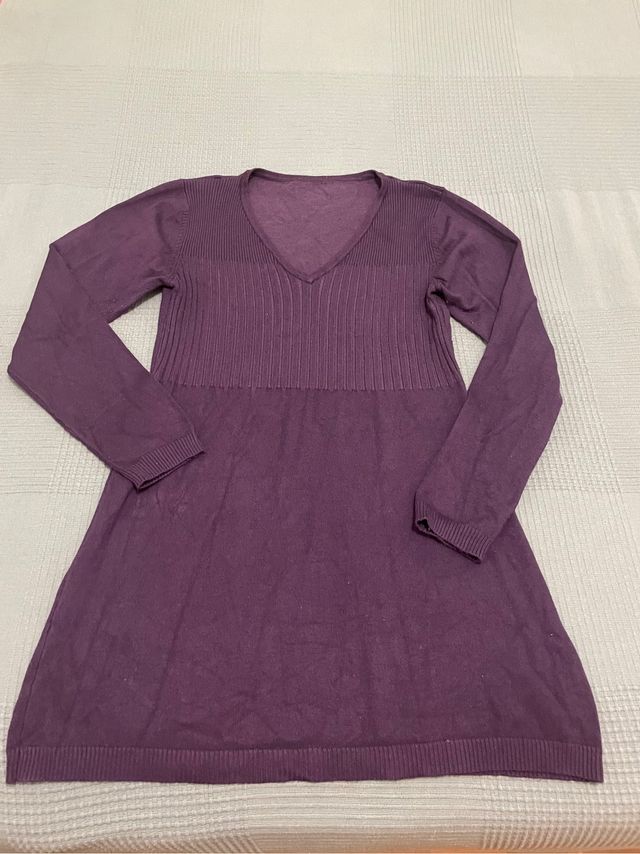 Jersey de algodón morado