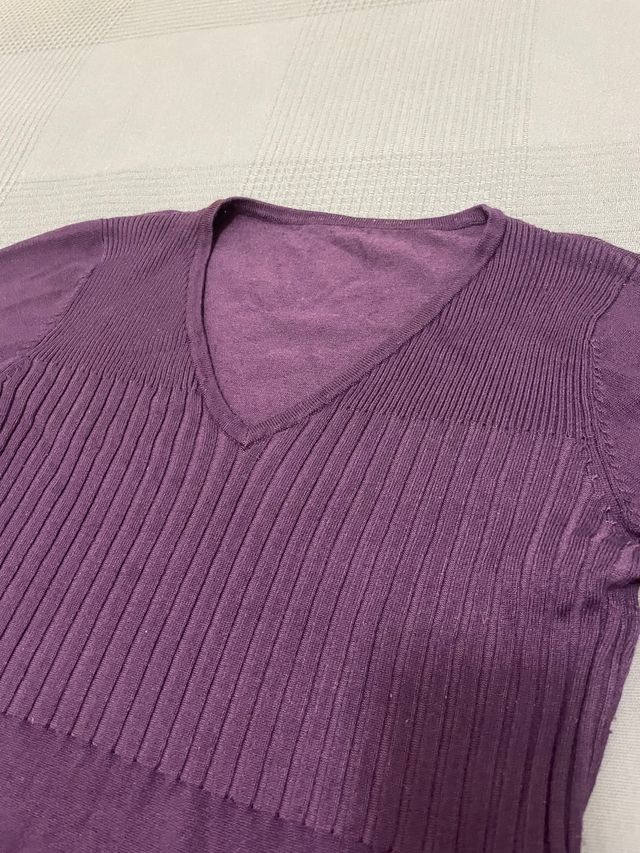 Jersey de algodón morado