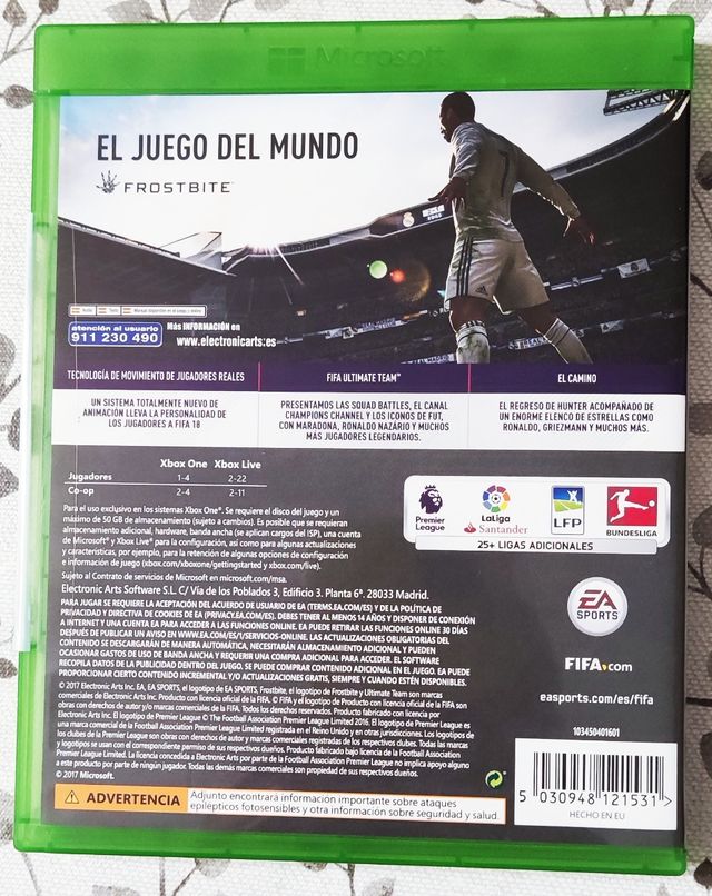FIFA 18 XBOX ONE 