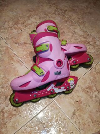 patines rosa poco uso talla 33 34 35 y 36