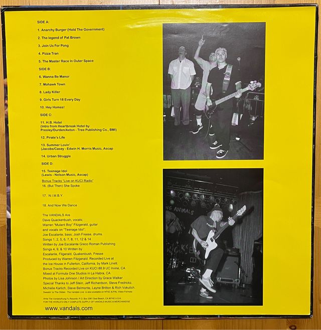 The Vandals – Sweatin To The Oldies Live