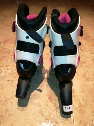 patines blancos y negros talla 34 35 y 36
