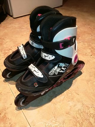 patines blancos y negros talla 34 35 y 36