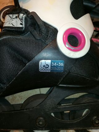 patines blancos y negros talla 34 35 y 36