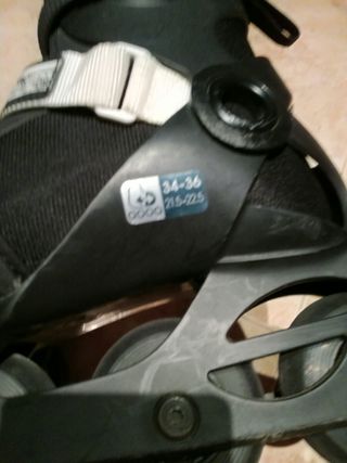patines negros poco uso talla 34 35 y 36