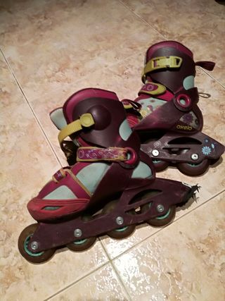 patines rosa y blancos talla 34 35 y 36