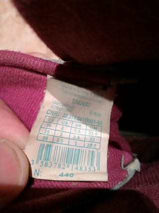 patines rosa y blancos talla 34 35 y 36