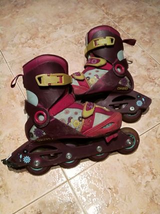 patines rosa y blancos talla 34 35 y 36