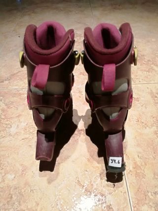 patines rosa y blancos talla 34 35 y 36
