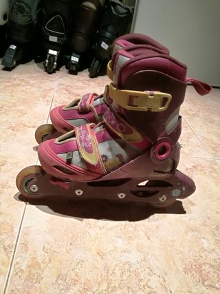 patines rosa y blancos talla 34 35 y 36