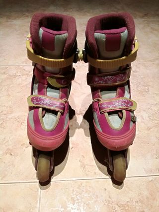 patines rosa y blancos talla 34 35 y 36