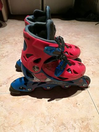 patines rojos poco uso talla 33 34 35 36 y 37