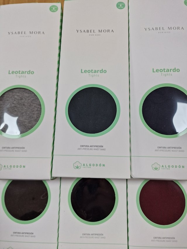 Leotardos Ysabel Mora en 12 colores diferentes