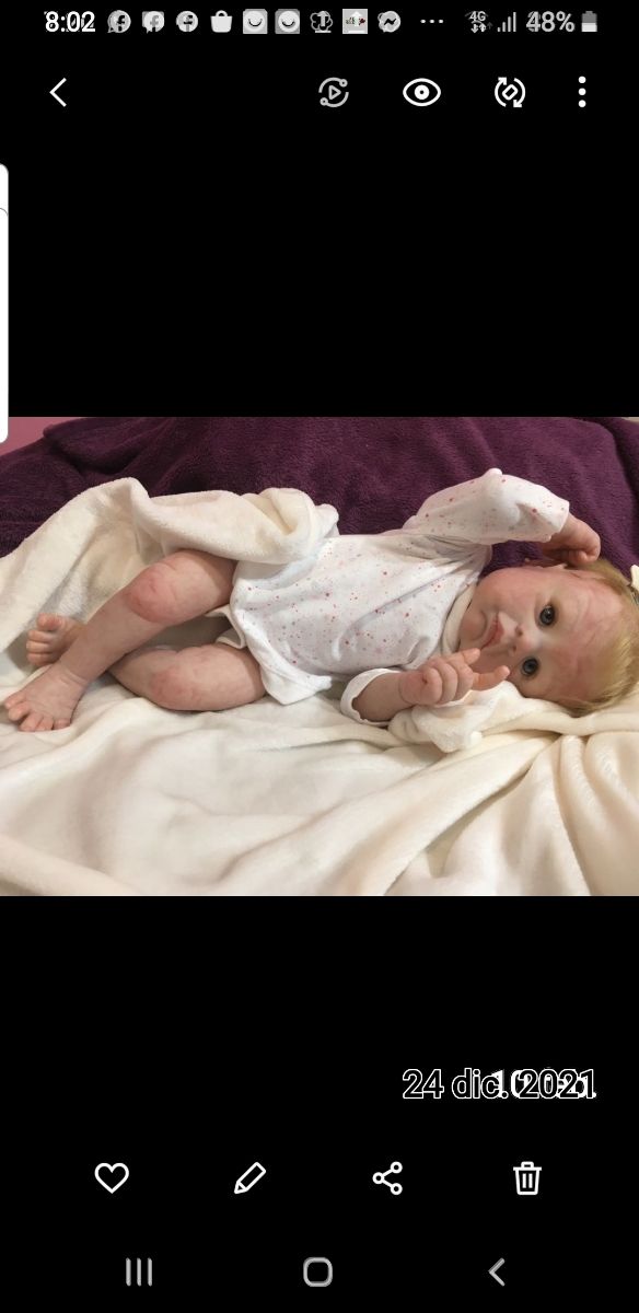 Preciosa bebé reborn auténtica hiper realista 