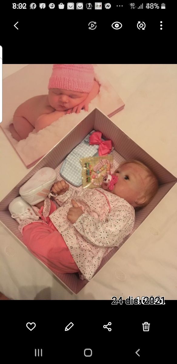 Preciosa bebé reborn auténtica hiper realista 