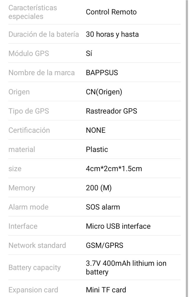 GPS localizador de vehículos o personas