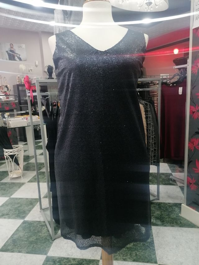 Vestido de lentejuelas talla 48-50 marca Spg Woman