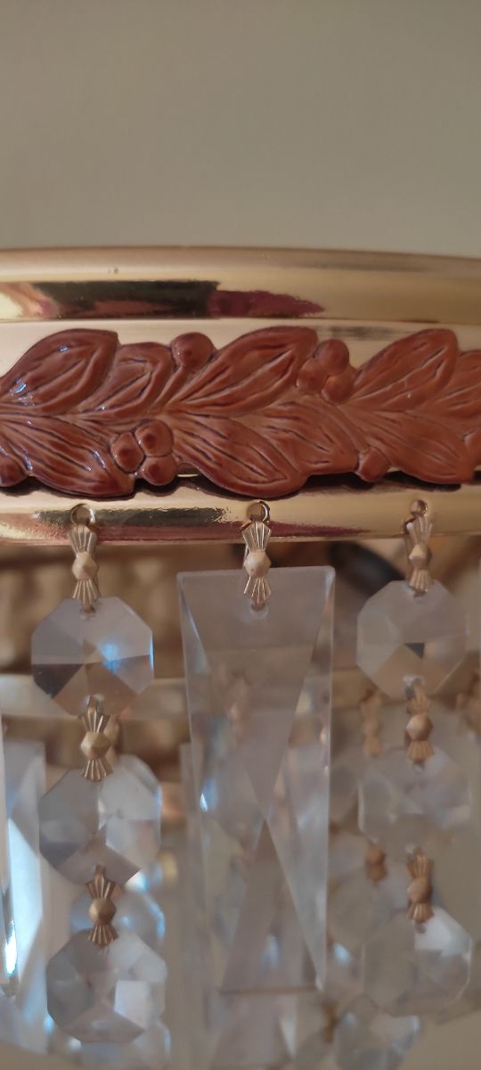 Aplique de pared de cristales