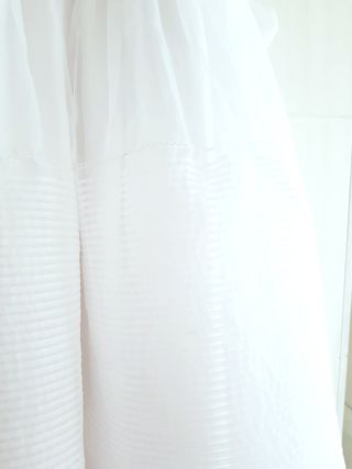 Vestido Comunión Niña Clásico Lazo Gasa Plisado