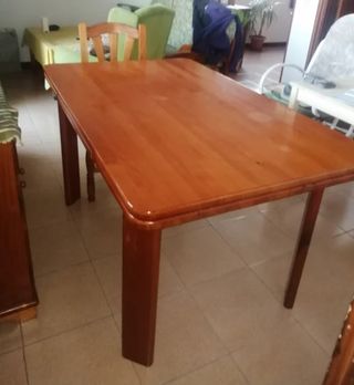 Mesa extensible madera maciza