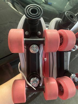 Patines 4 ruedas tenis rosa talla 37