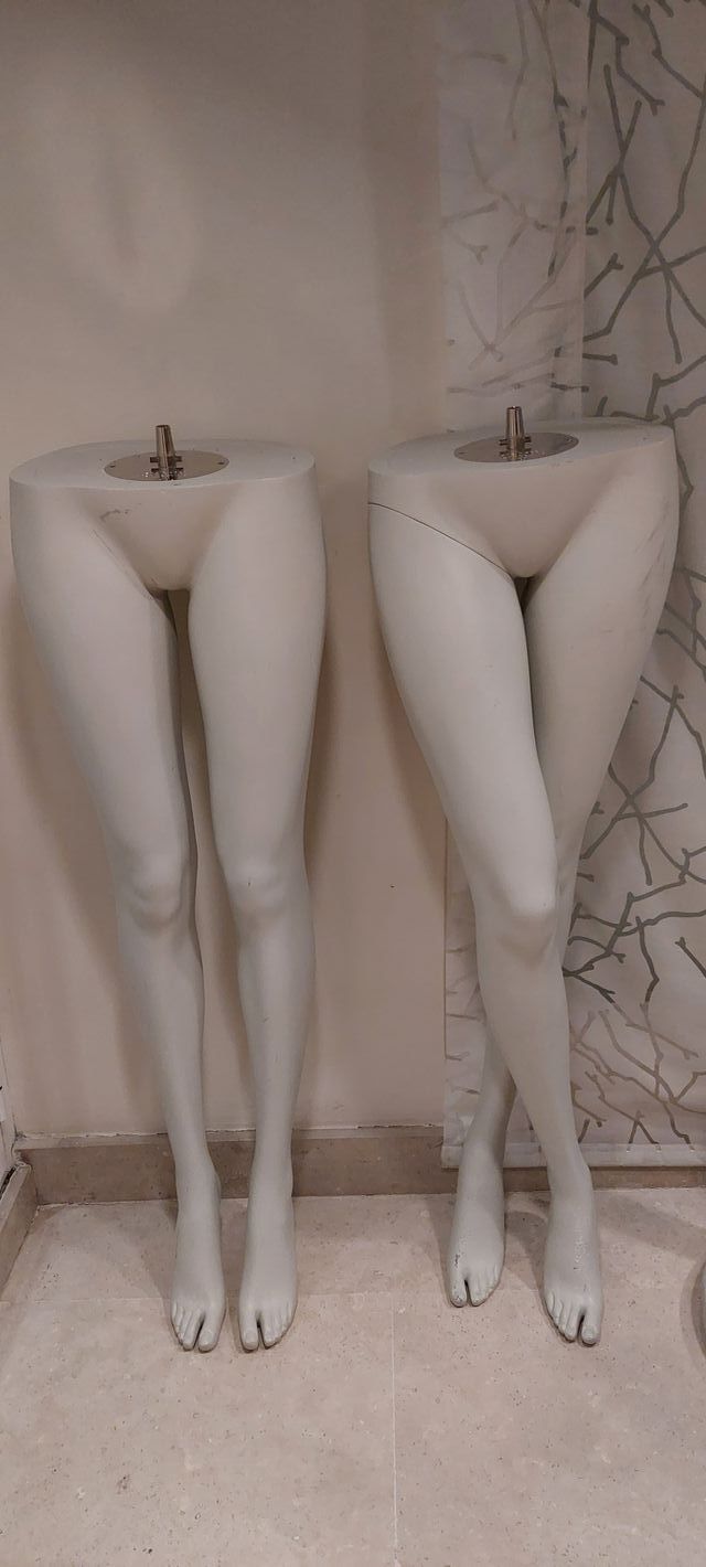 Maniqui de piernas  de mujer fijas o  articuladas