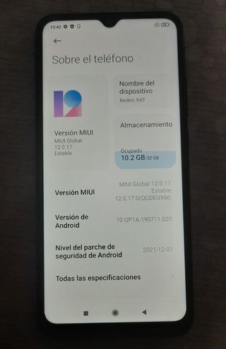 xiaomi Redmi 9AT con funda incluida