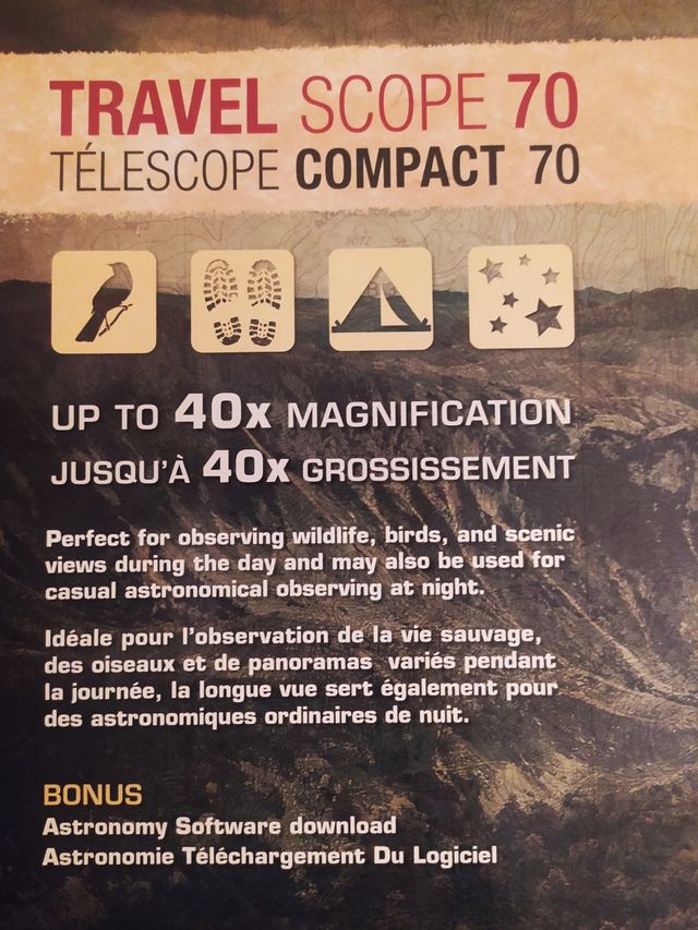 Telescopio Celestron Travelscope 70 - A estrenar