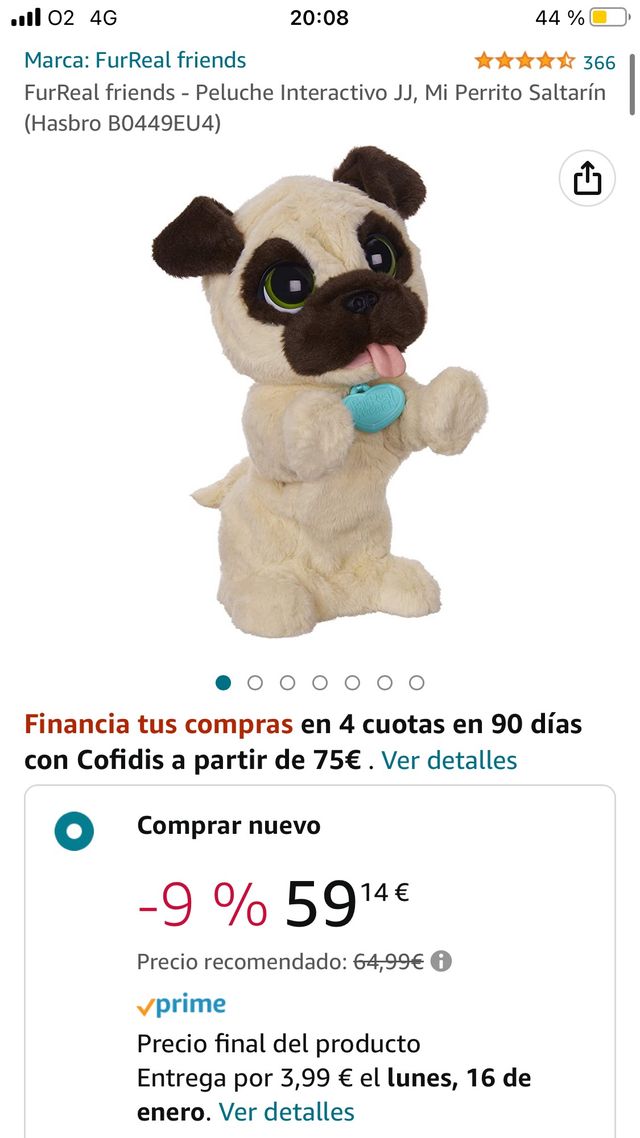 Furreal Jj Mi Perrito Saltarin Jj Jumping Pug Discount