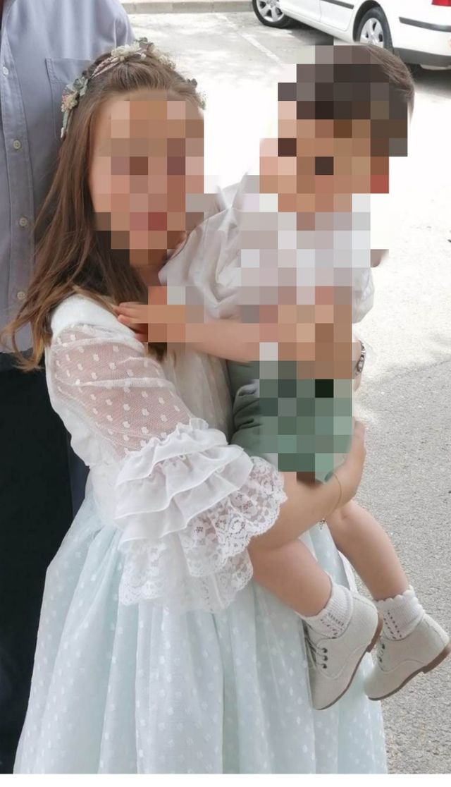 vestido comunión verde agua