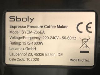 Cafetera Expresso Sboly