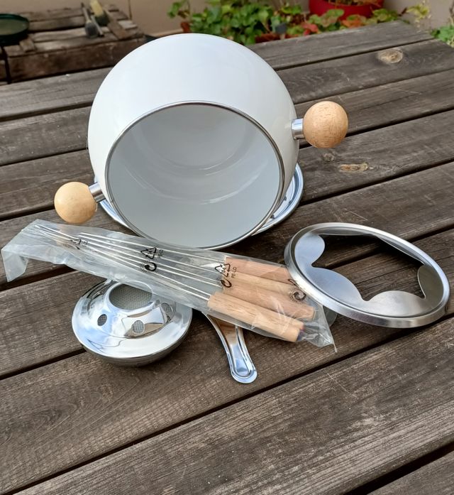 Fondue olla blanco cocina