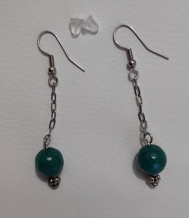 Pendientes piedra colgante