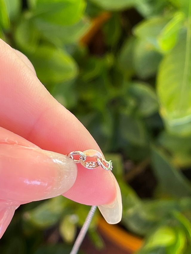 Conjunto plata 925 y circonitas champagne