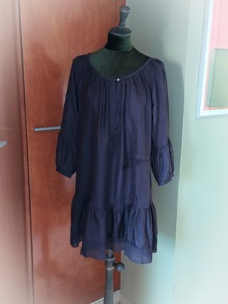 Vestido Marrón Chocolate de Zara