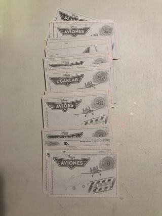 Cromos de la colección Aviones de Disney 