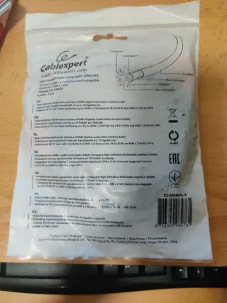 Cable HDMI 1,8M a estrenar