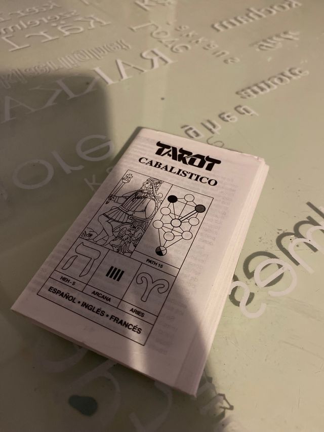 Tarot cabalistico, naipes Fournier, 1985