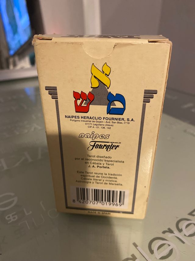 Tarot cabalistico, naipes Fournier, 1985
