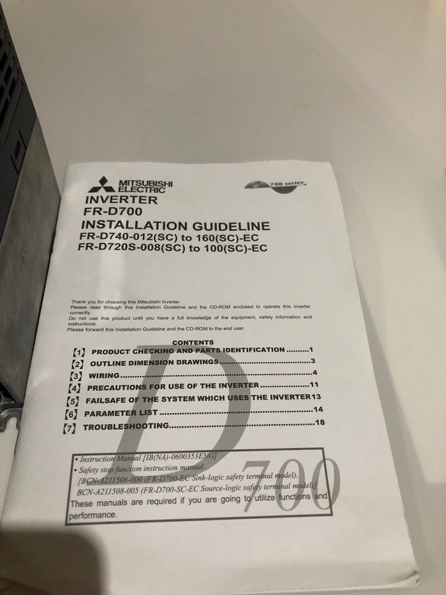 Convertidor de frecuencia Mitsubishi