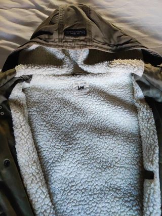 chaqueta tipo militar lee sherpa