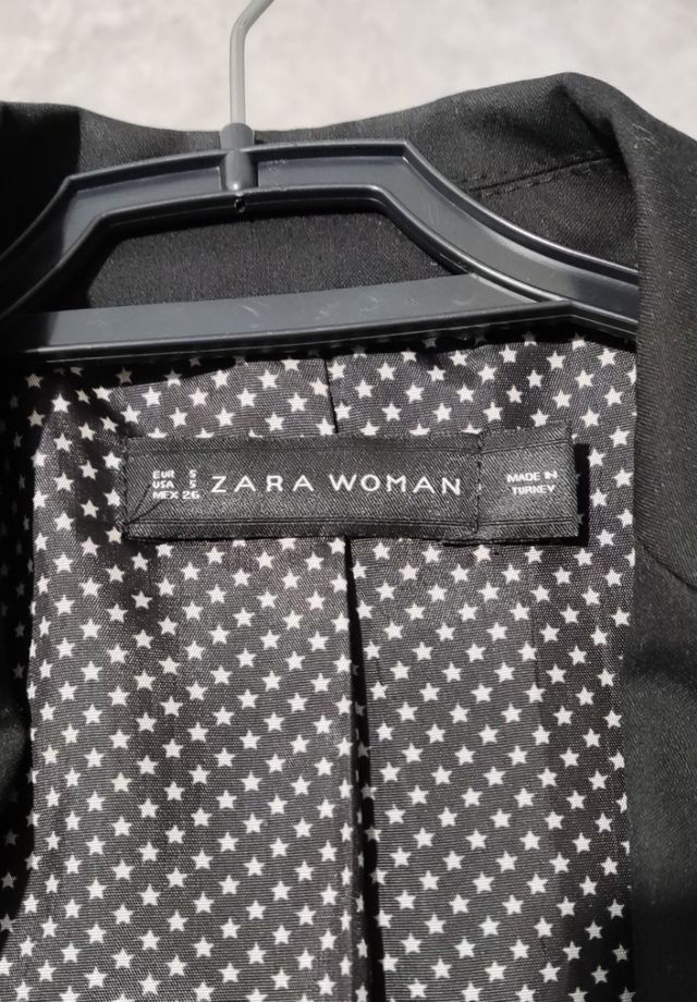 Chaqueta Zara blazer , americana negra 35€