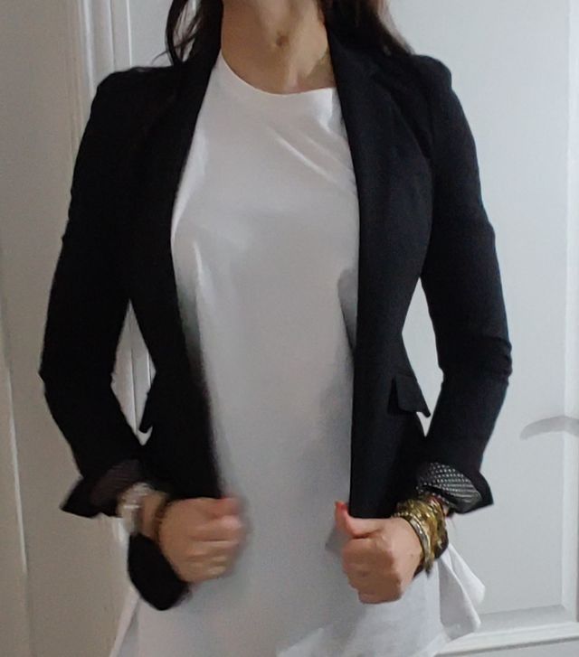 Chaqueta Zara blazer , americana negra 35€