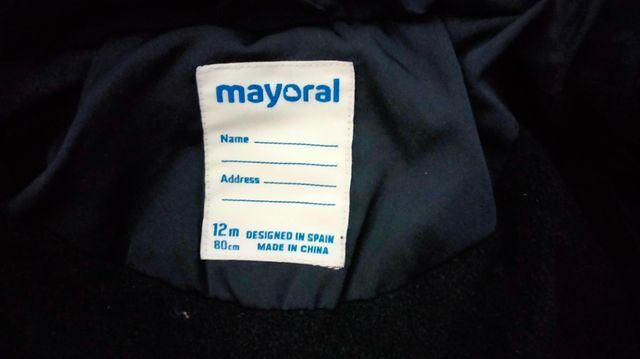 abrigo de vestir para bebe