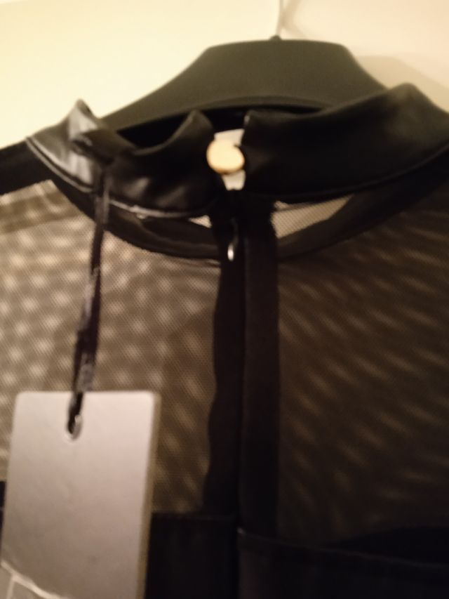 Vestidazo polipiel negro