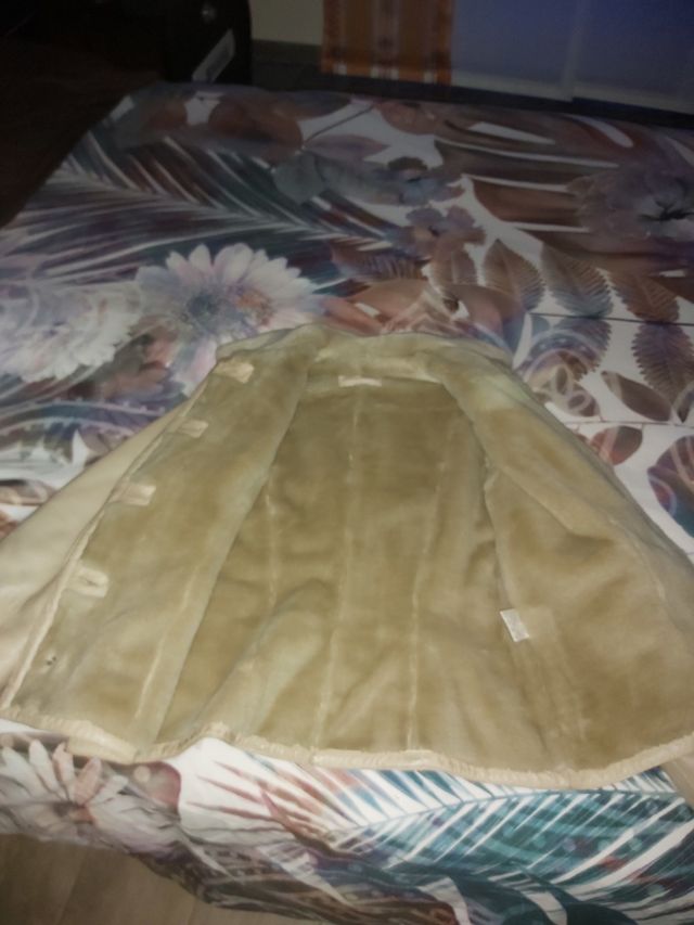 Cazadora de piel vuelta