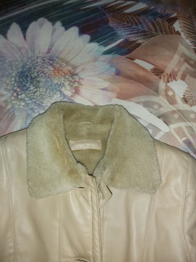 Cazadora de piel vuelta